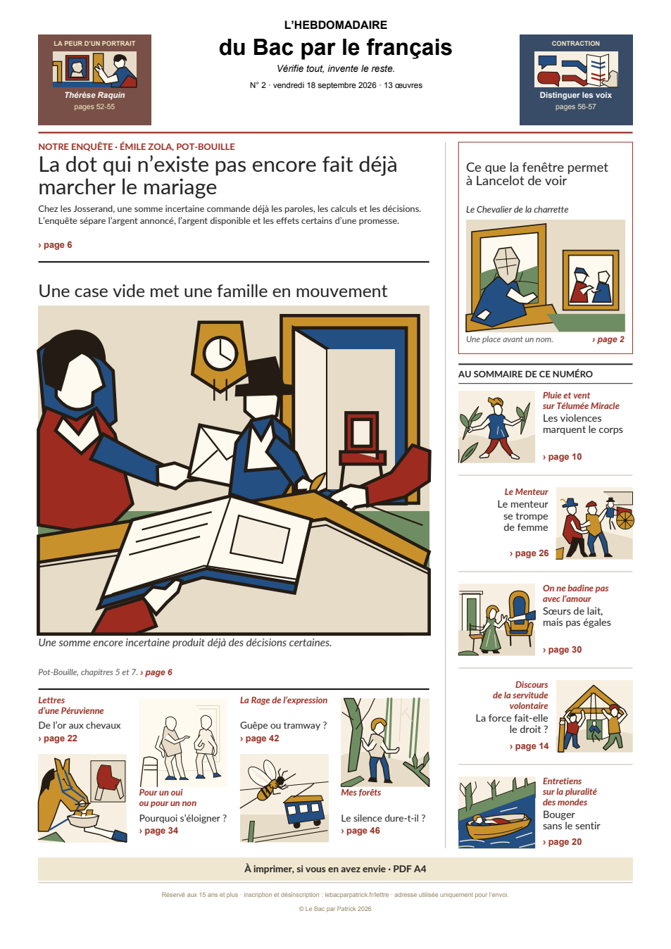 La Une du numéro 2, consacrée à Pot-Bouille